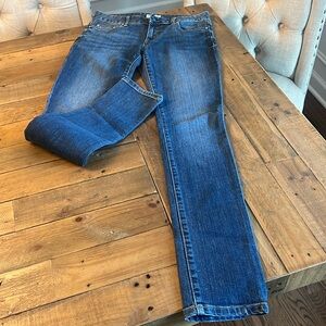 Aeropostale Ashley Ultra Skinny Low Rise Denim Jeans Size 3/4 Short 30” Inseam